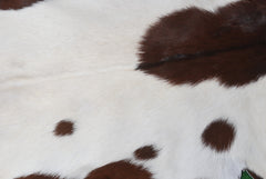 Handcrafted Dark Brown Goat Skin Rug - Genuine Leather for Luxurious Décor