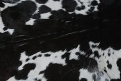 Black and White Handmade Goat Skin Rug – Rustic Charm for Your Home