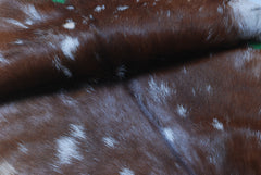 Dark Brown Rug - Soft, Durable, and Eco-Friendly - Handmade Pure Goat Skin Floor Rug - Non-Slip Suede Back