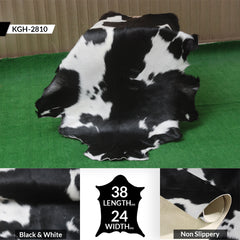 Goat Skin Rug, Black and white Handpicked for Quality, Unique Piece for Sale, Fast UK Delivery