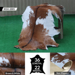 Handcrafted Dark Brown Goat Skin Rug – Authentic Elegance for Your Home - Celestial Leather Limited