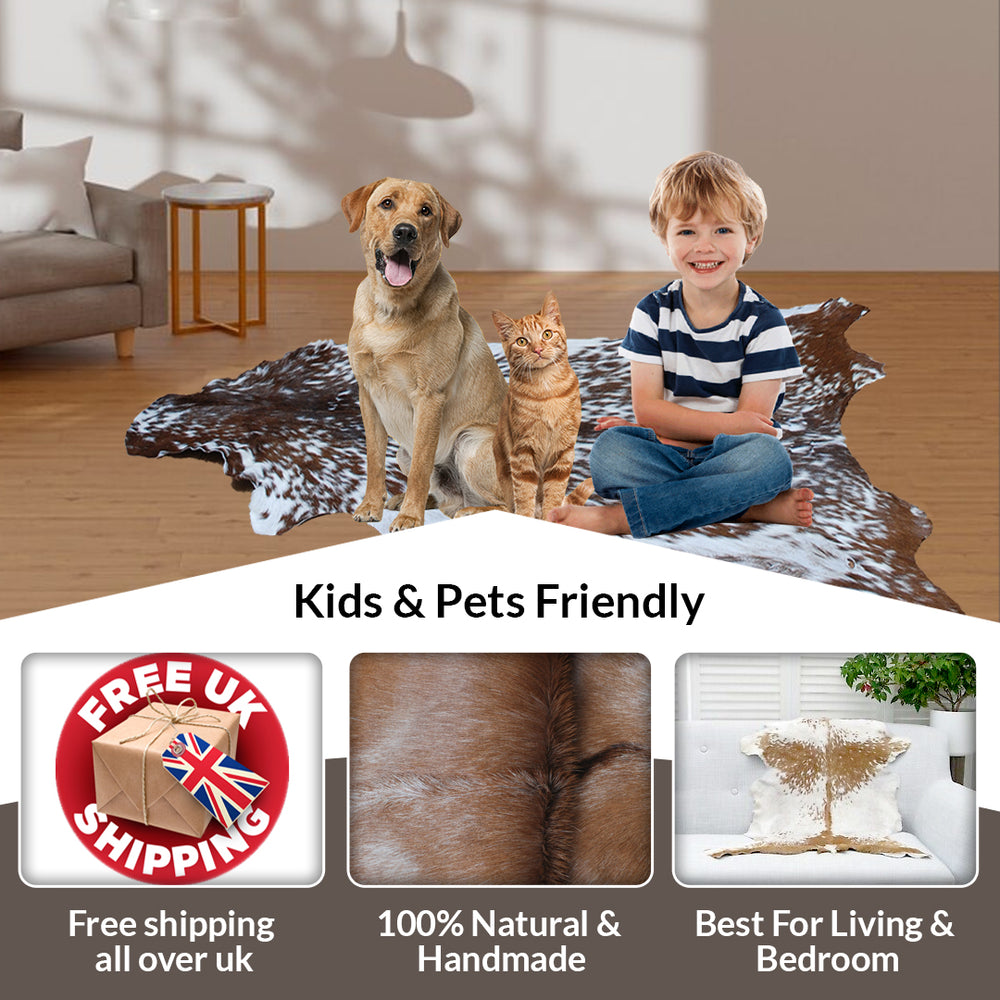 Goat Skin Rug - Handmade Luxury Floor Décor with Unique Variations, Soft & Eco-Friendly - Celestial Leather Limited