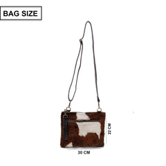 Elegant Handcrafted Vegan Leather Cross Body Bag with Adjustable Strap and Gold Hardware for Her - Celestial Leather Limited