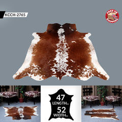 Luxurious Multicolour Cowhide Rug with Animal Print - Handmade, Hypoallergenic, Non-Slip Backing - Unique and Elegant Home Decor Piece - Celestial Leather Limited