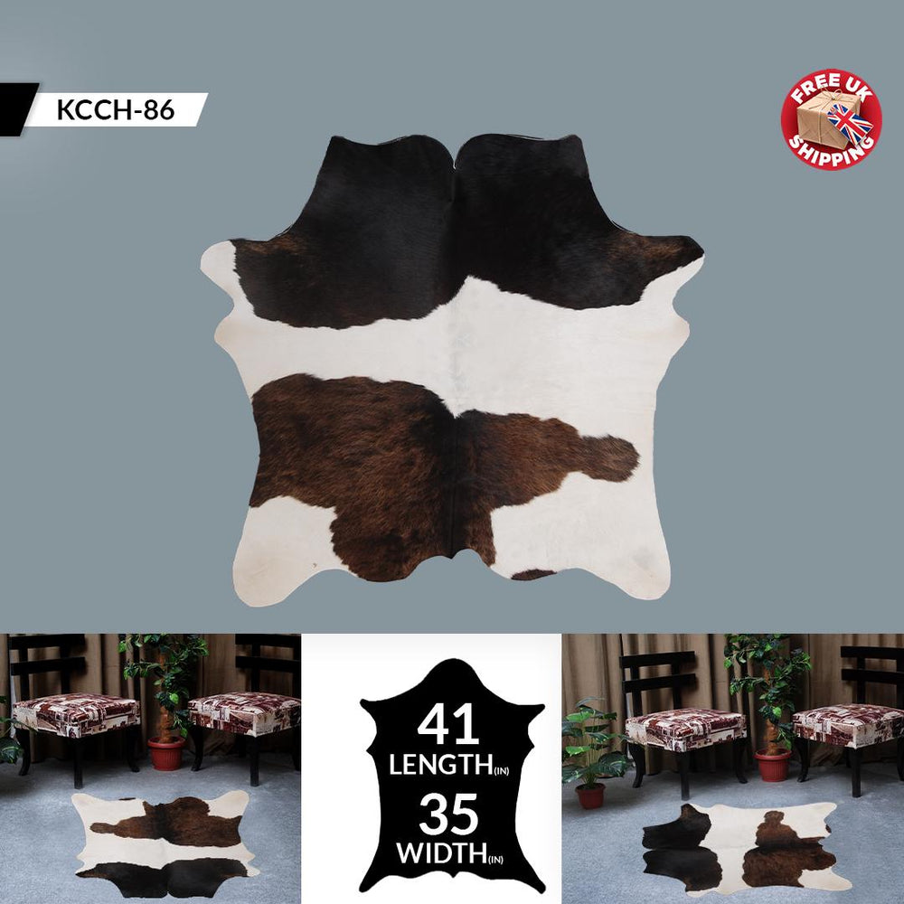 Luxurious Natural Cowhide Rug for Rustic Home Decor - Hypoallergenic, Non-Slip Backing, Handcrafted with Unique Beauty - Celestial Leather Limited