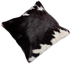Handcrafted Cowhide Cushion Cover - Genuine Leather Exotic Animal Skin Home Decor - Eco-Friendly Hairy Cushion Cover