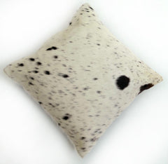 Luxury Cowhide Cushion Cover | Genuine Leather Exotic Animal Skin Home Decor Pillow Case | Stylish Hair-On Leather Cushion Cover
