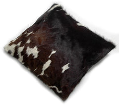 Luxury Cowhide Cushion Cover - Genuine Leather Exotic Home Decor - Eco-Friendly Hairy Cushion Cover - Stylish Rustic Design