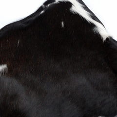 Luxurious Brown and White Cowhide Cushion Cover - Handmade Hair On Leather Pillowcase with Unique Animal Patterns and Faux Leather Back