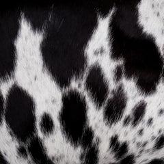 Luxurious Handmade Brown and White Cowhide Cushion Cover with Faux Leather Back - Rustic Elegance and Natural Beauty - 100% Natural Cowhide