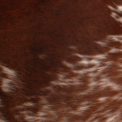 Handmade Brown and White Cowhide Cushion Cover - Luxurious 100% Natural Cowhide Throw Pillow Cover for Rustic Elegance