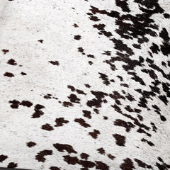 Luxurious Brown & White Cowhide Cushion Cover Handmade with 100% Natural Cowhide Hair - Faux Leather Back - Rustic Elegance for Home Decor