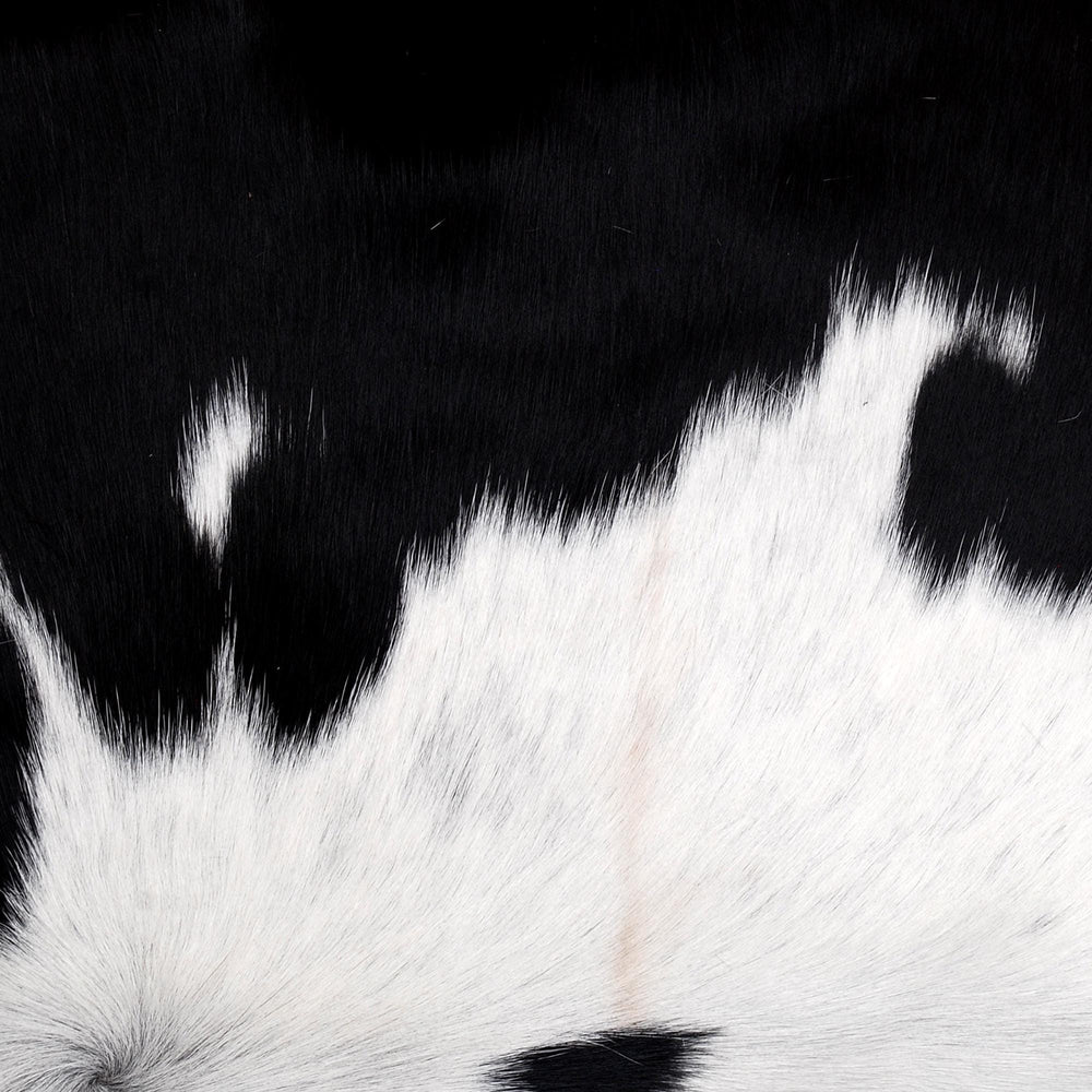 Luxurious Handmade Brown & White Cowhide Cushion Cover with Soft Faux Leather Back - Rustic Elegance for Sofa or Bed - Celestial Leather Limited