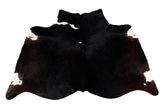 Luxurious Black & White Cowhide Rug for Stylish Décor | Hypoallergenic, Non-Slip, Unique Natural Beauty | Large Size, Free Shipping! - Celestial Leather Limited