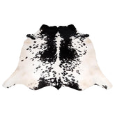 Luxurious Black & White Cowhide Rug - Large Natural Centerpiece Decor - Hypoallergenic, Non-Slip, Non-Shedding - Unique Animal Print Beauty - Celestial Leather Limited