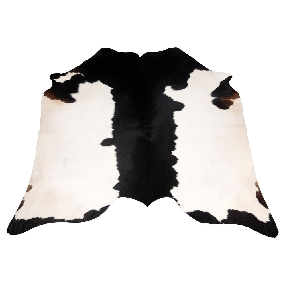 Luxurious Black and White Cowhide Rug | Large Hypoallergenic Centerpiece Decor | Unique Natural Beauty | Free Shipping in UK | Premium - Celestial Leather Limited