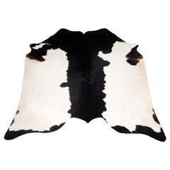 Luxurious Black and White Cowhide Rug | Large Hypoallergenic Centerpiece Decor | Unique Natural Beauty | Free Shipping in UK | Premium - Celestial Leather Limited