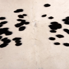 Luxuriously Soft Medium Brown & White Cowhide Rug | Hypoallergenic - Durable with Unique Animal Pattern | Handcrafted Natural Hide for - Celestial Leather Limited