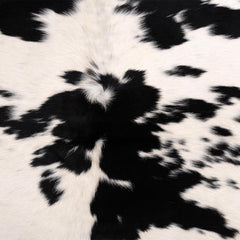 Luxurious Natural Dark Brown and White Cowhide Rug - Hypoallergenic, Non-Slip Suede Back, Non-Shedding - Free Shipping across UK! - Celestial Leather Limited