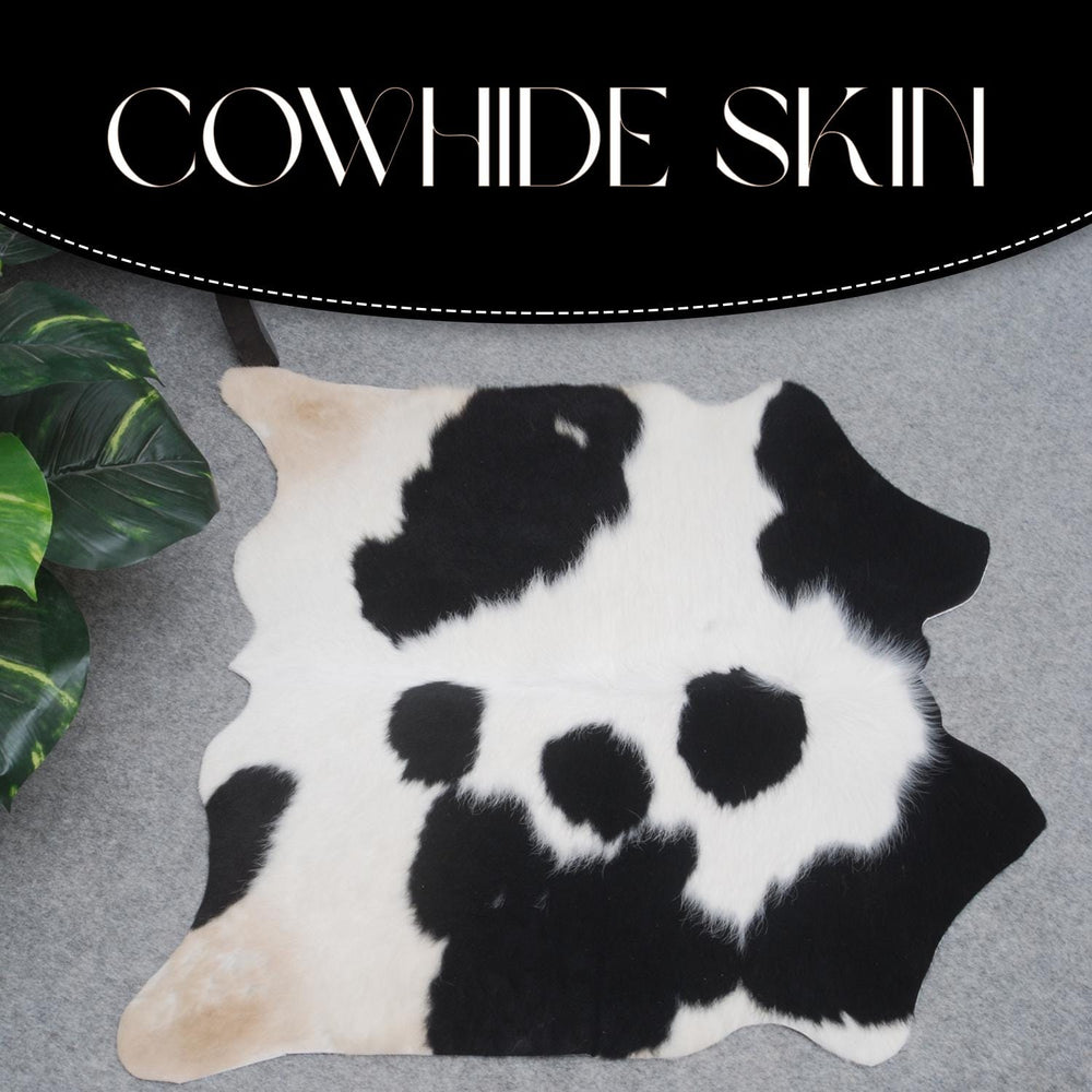 Luxurious Small Animal Print Cowhide Rug - Hypoallergenic, Non-Slip, Non-Shedding - Handcrafted from Premium Hides - Free Shipping in UK - Celestial Leather Limited