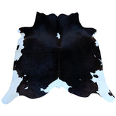 Luxury Brown and White Cowhide Rug for Elegant Home Decor - Hypoallergenic, Non-Slip, Non-Shedding - Free Shipping in UK - Top Quality - Celestial Leather Limited