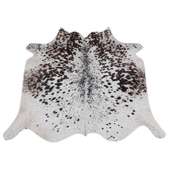 Luxury Brown & White Cowhide Rug for Home Decor - Large Size, Hypoallergenic, Non-Slip Back, Non-Shedding, Top Quality, Free Shipping - Celestial Leather Limited