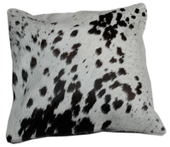 Handmade Genuine Leather Cowhide Cushion Cover Home Decor Accent Exotic Animal Skin Rustic Decorative Pillow