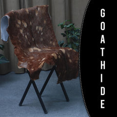 Luxurious Multicolor Goat Skin Rug - Handmade 100% Pure Goat Skin Floor Rug, Unique Colour Variations, Soft & Durable, Eco-Friendly - Celestial Leather Limited