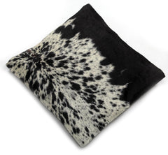 Exotic Cowhide Cushion Cover - Genuine Leather Hair-on Natural Animal Skin Pattern - Rustic Decorative Pillow Cover