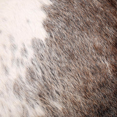 Luxury Handmade Brown & White Cowhide Sofa Accent Cushion Cover - Rustic Elegance for Home Décor