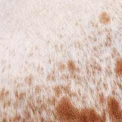 Luxurious Brown and White Cowhide Throw Cushion Cover with Rustic Charm and Natural Beauty