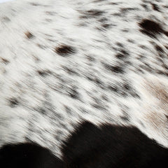 Elegant Handmade Brown & White Cowhide Cushion Cover Hair On Leather Unique Animal Pattern Rustic Home Décor