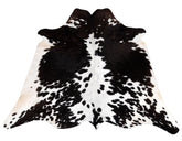 Luxury Dark Brown Cowhide Rug - Natural Hair, Hypoallergenic, Handcrafted, Unique, Durable & Versatile - Medium Size for Bedroom/Living Room - Celestial Leather Limited