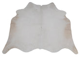Luxurious Gray & White Natural Cowhide Rug with Spotted Hair | Large Size | Hypoallergenic - Non-Slip | Premium Quality - Free Shipping