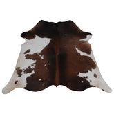 Luxurious Dark Brown & White Cowhide Rug - Hypoallergenic, Non-Slip, Non-Shedding - Hand selected Premium Hide - Free UK Shipping - Celestial Leather Limited