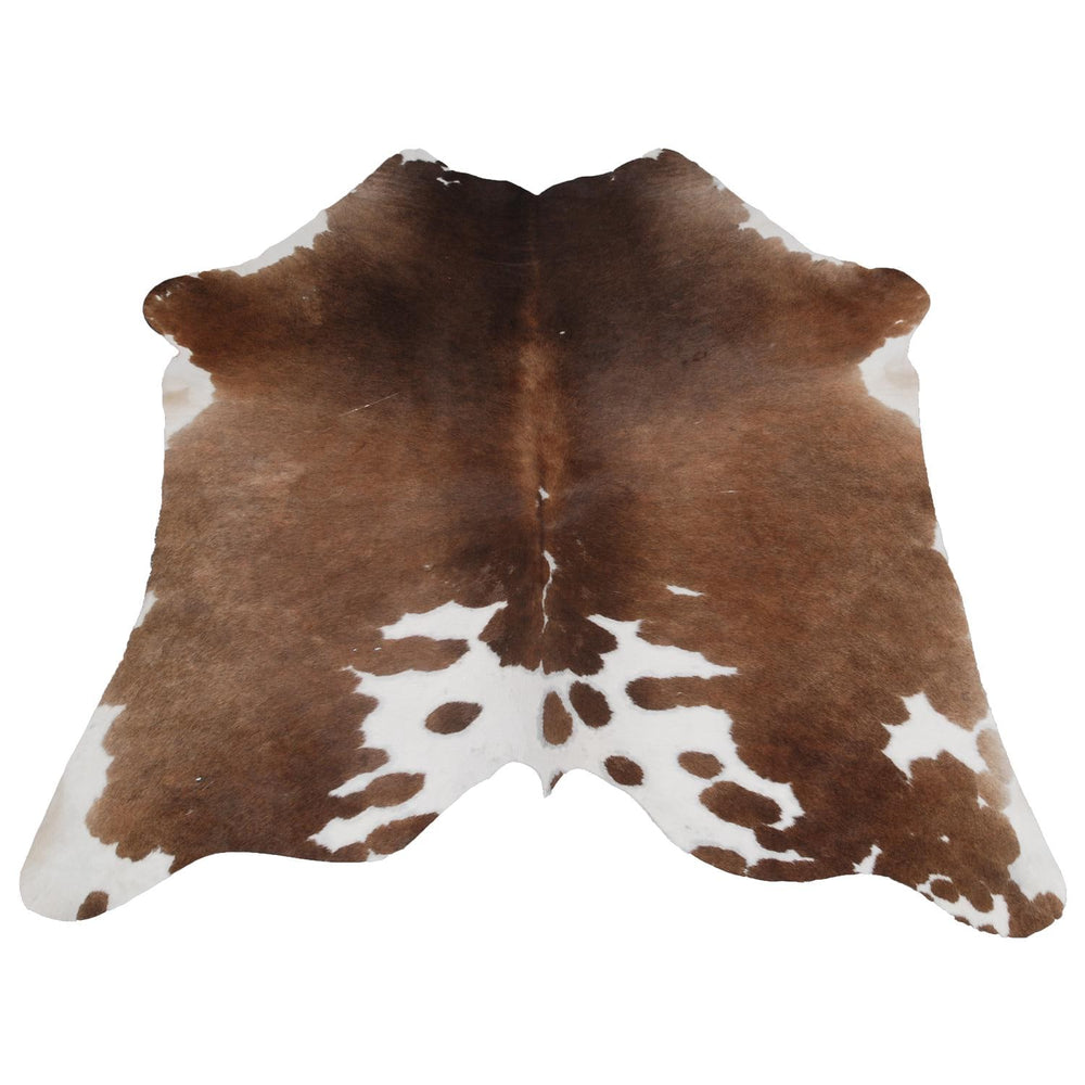 Luxurious Handselected Dark Brown & White Cowhide Rug for Bedroom Decor - Extra Large Hypoallergenic Non Slippery Area Rug - Free Shipping - Celestial Leather Limited