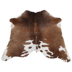 Luxurious Handselected Dark Brown & White Cowhide Rug for Bedroom Decor - Extra Large Hypoallergenic Non Slippery Area Rug - Free Shipping - Celestial Leather Limited