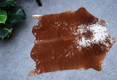 Luxury Brown & White Cowhide Rug - Hypoallergenic Non Slippery Suede Back - Handcrafted Natural Hide Carpet for Bedroom Living Room - Celestial Leather Limited