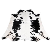 Luxurious Brown & White Cowhide Rug for Bedroom - Living Room - Hypoallergenic, Non-Slip, Non-Shedding, Durable - Versatile Area Rug - Celestial Leather Limited