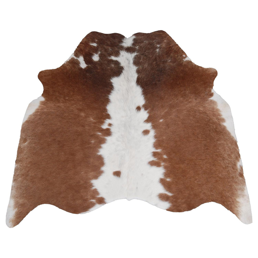Luxurious Brown & White Cowhide Rug | Hypoallergenic - Non-Slip | Large Area Rug for Bedroom - Living Room | Top Quality - Free Shipping - Celestial Leather Limited