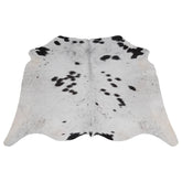 Luxurious Handcrafted Brown and White Cowhide Rug with Non-Slip Backing - Hypoallergenic, Unique Beauty for Bedroom/Living Room - Durable - Celestial Leather Limited