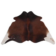 Luxurious Natural Cowhide Rug in Dark Brown and White Animal Print, Small Area Rug with Hypoallergenic, Non-Slip Back - Free Shipping - Celestial Leather Limited