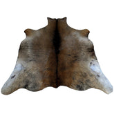 Luxurious Brown and White Cowhide Rug - Hypoallergenic, Handcrafted, Unique Beauty, Durable Medium Size Rug for Home Décor - Celestial Leather Limited