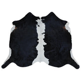 Luxurious Dark Brown & White Cowhide Rug | Hypoallergenic, Non-Slip, Non-Shedding | Handcrafted Premium Hide | Small 10-15 sq ft | Free UK - Celestial Leather Limited