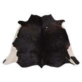 Luxury Brown & White Cowhide Rug - Large Size, Hypoallergenic, Non-Slip Back, Non-Shedding - Perfect for Upholstery - Home Decor