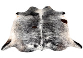 Luxury Black & Grey Cowhide Rug - Hypoallergenic Non-Slippery Non-Shedding Large Carpet for Bedroom Living Room - Free Shipping in UK - Celestial Leather Limited