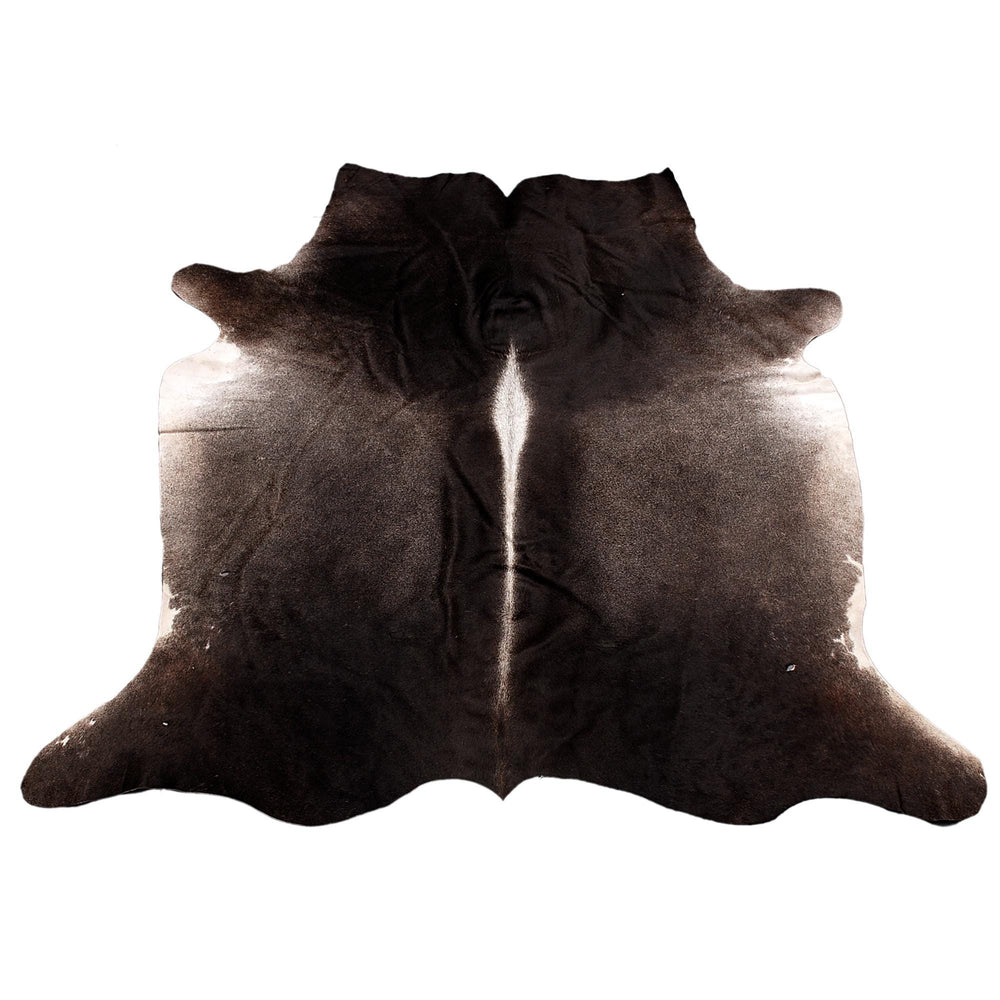 Luxurious Dark Brown & White Cowhide Rug - Large Animal Print, Hypoallergenic, Non Slip, Non Shedding - Handselected - High Quality - Celestial Leather Limited