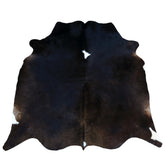 Handcrafted Dark Brown & White Cowhide Rug | Hypoallergenic - Non-Slip | Medium Size | Rustic Charm for Modern Home Decor - Celestial Leather Limited