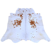 Luxurious Brown & White Cowhide Rug for Bedroom - Living Room - Hypoallergenic, Non-Slip, Non-Shedding, Top Quality, Free Shipping - Celestial Leather Limited