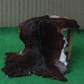 Luxury Dark Brown Goat Skin Floor Rug - Handmade from 100% Pure Goat Skin, Non-Shedding, Kid & Pet-Friendly, Eco-Friendly and Sustainable - Celestial Leather Limited